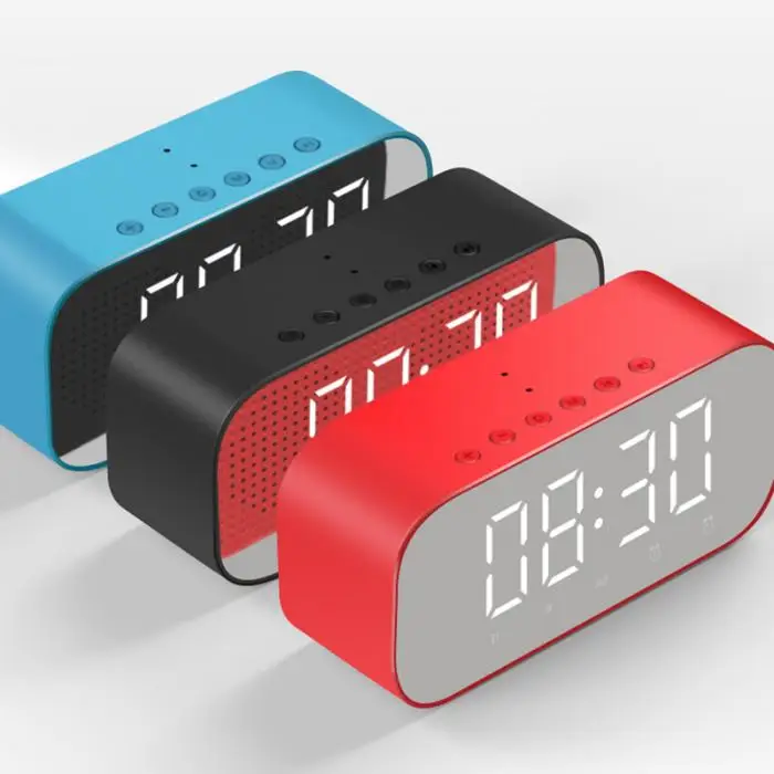 Светодиодный Будильник для цифровые часы в спальню беспроводные bluetooth-колонки