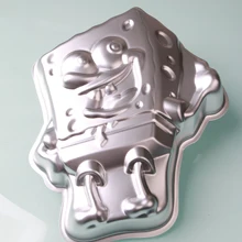 Мультфильм Губка Боб квадраты форма для торта СЕМЬЯ DIY прибор алюминиевый сплав силиконовые лопатки для выпечки