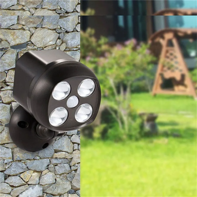 360° 600lm ABS Battery Power Motion light Sensor Security LED Light Garden Outdoor Indoor spot lamp wall