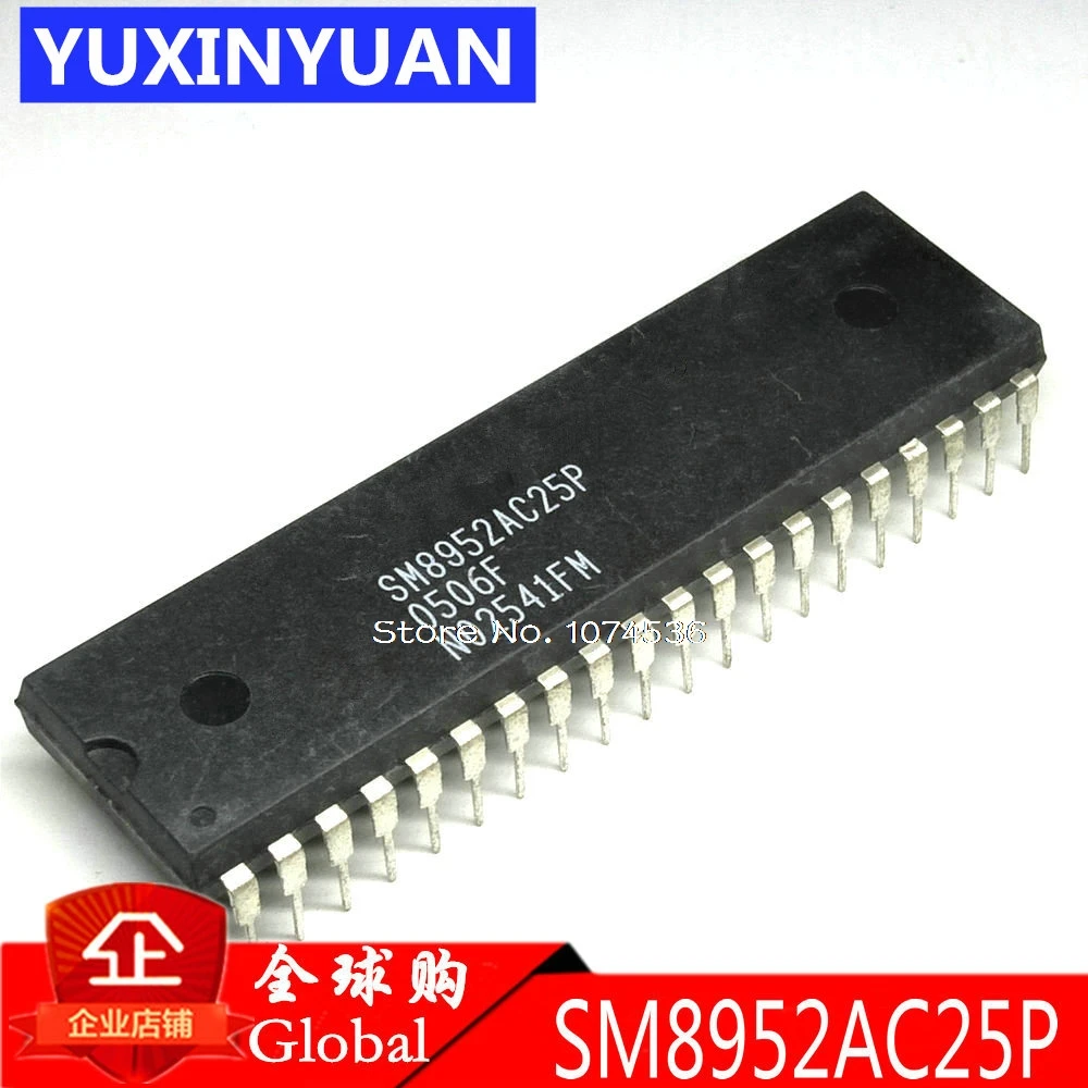 

1pcs SM8952AC25P SM8952 DIP 8-Bits -controller With 4/8KB flash embedded