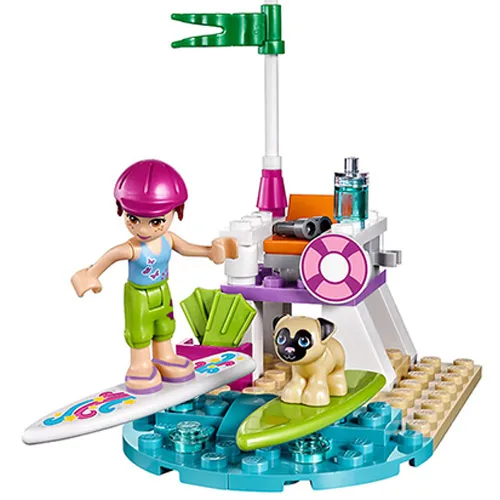 

10603 Bela Friends Series Mia's Beach Scooter lookout Model Building Block Bricks Compatible Legoings Friends