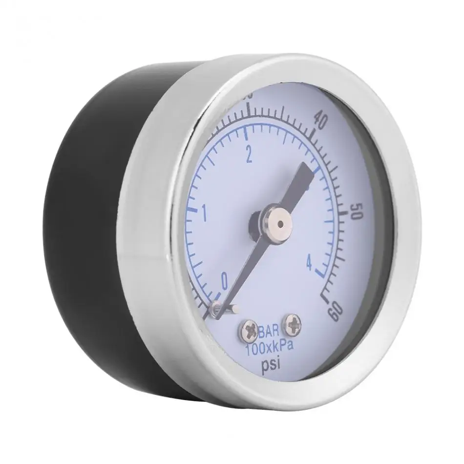 Вакуумный пресс метр BSPT 0 60PSI 4 бар 1/8 дюйма манометр воздушный измерительный