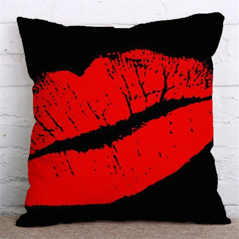جمال الجملة هدية وسادة تغطية إيطاليا باريس لندن مثير الشفاه ديكور المكاتب الرئيسية صوفا ديكور وسادة القضية وسادة غطاء السيارة