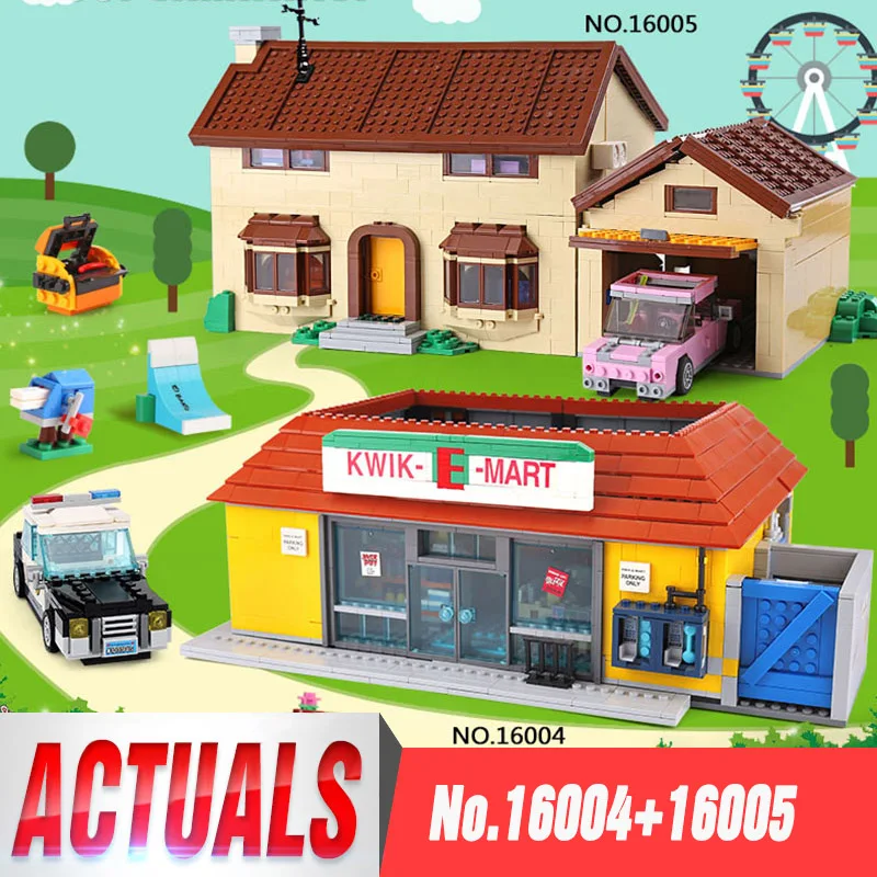 Simpsons House Model Building Block Bricks Children Toys GIfts For Boy 2575PCS