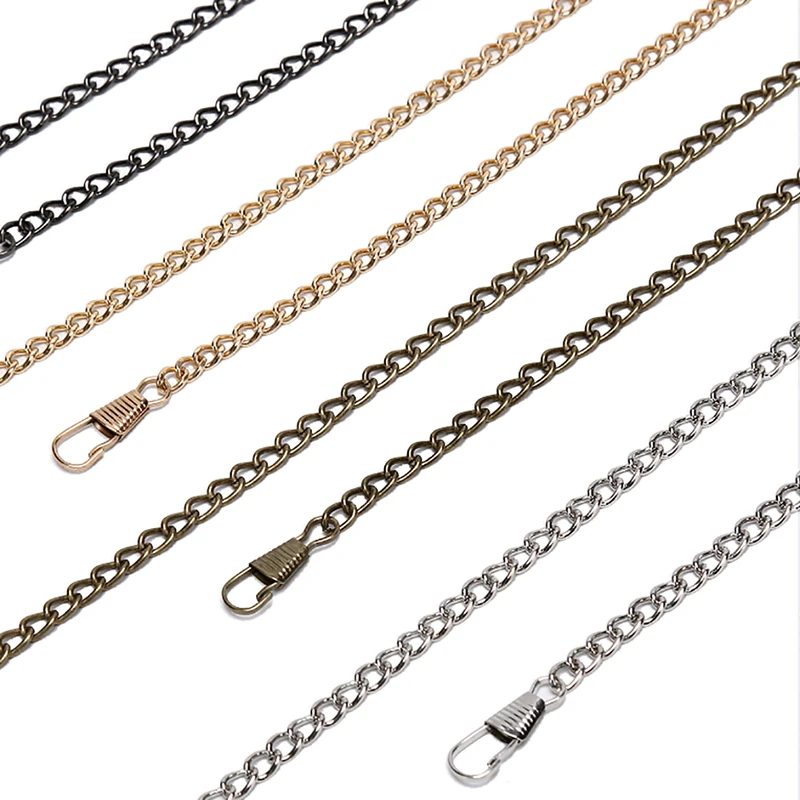 1PC New DIY Length 120cm Purse Metal Replacement Chain Handbags Bags Handle PU Strap Chain bag strap bag handle bag hardware Hot 1PC New DIY Length 120cm Purse Metal Replacement Chain Handbags Bags Handle PU Strap Chain bag strap bag handle bag hardware Hot