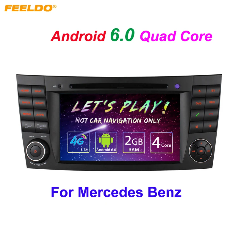 

FEELDO 7"Android 6.0 DDR3 2G/16G/4G LTE Quad Core Car DVD GPS Radio Head Unit For Mercedes Benz E W211 E200/E220/E240/E270/E280