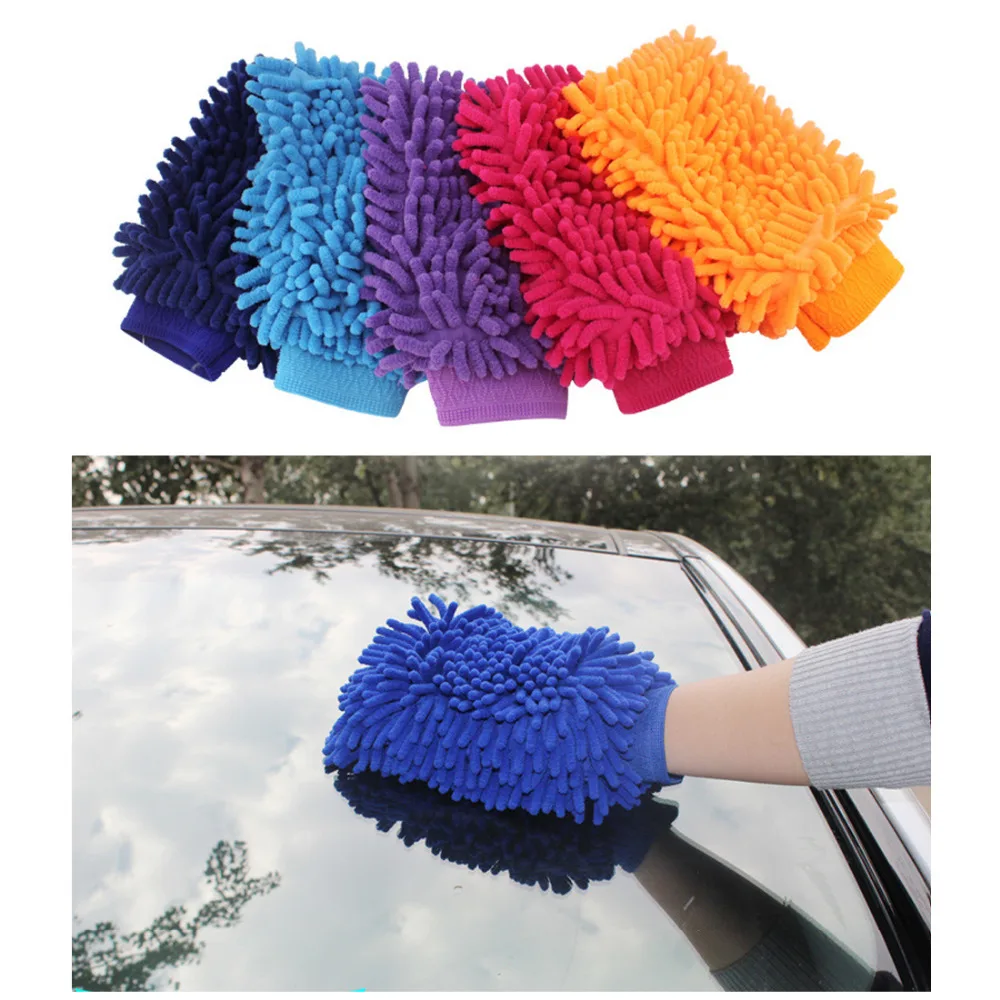 Новая легкая микрофибра для мытья автомобиля Кухня Бытовая перчатка для мытья