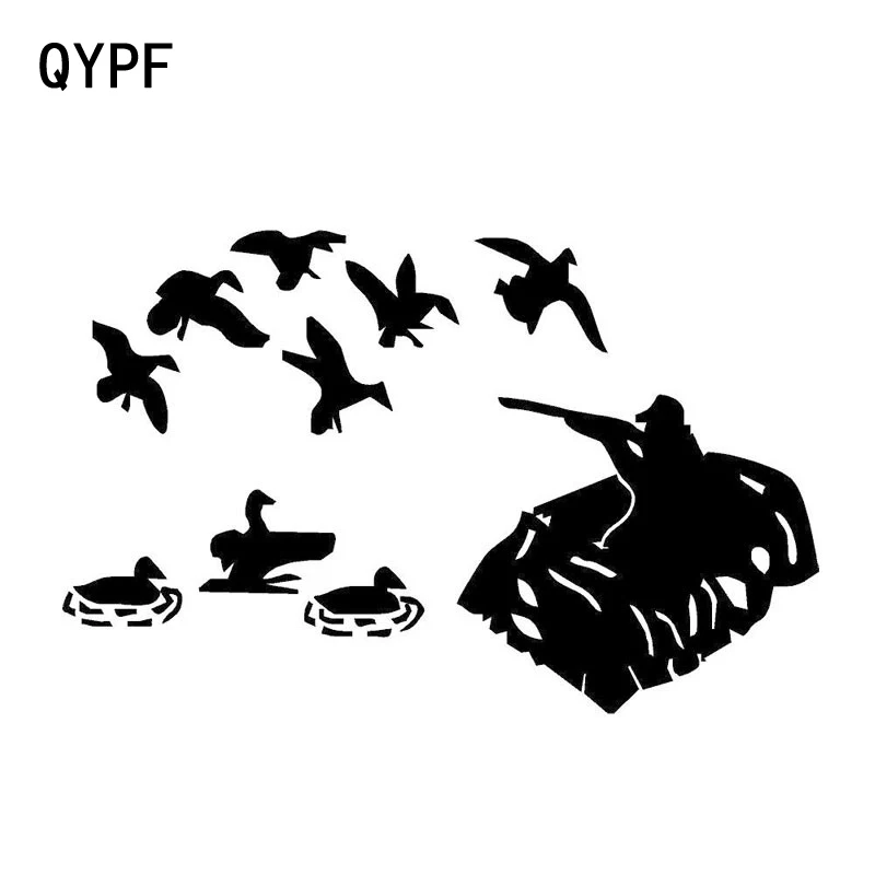 Виниловая наклейка QYPF на гусиную утку и птицу для стайлинга автомобиля 17 2 см * 10 8