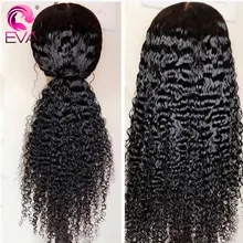 Ева волосы Синтетические волосы на кружеве человеческих волос парики предварительно сорвал с ребенком волос бразильского Волосы remy 6 дюймов пространства кружева фигурные парик отбеленные узлы