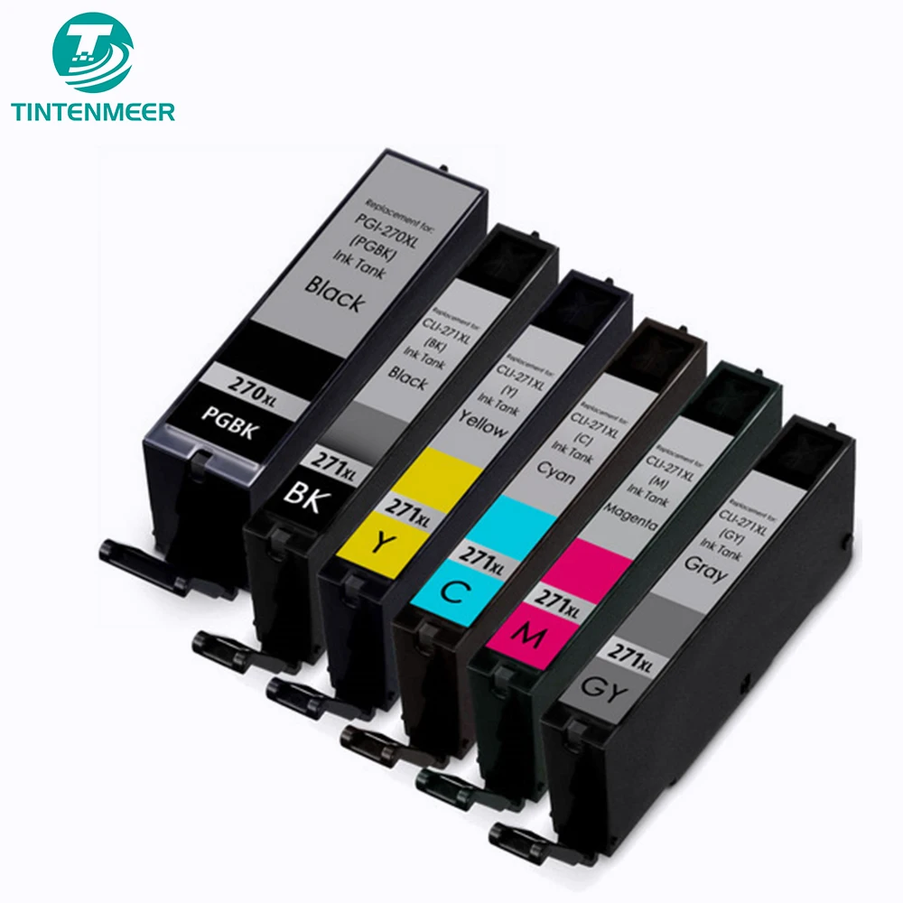 

TINTENMEER INK CARTRIDGE PGI 270 CLI 271 PGI270 CLI271 COMPATIBLE FOR CANON PIXMA MG7720 TS5020 TS6020 TS8020 TS9020 PRINTER