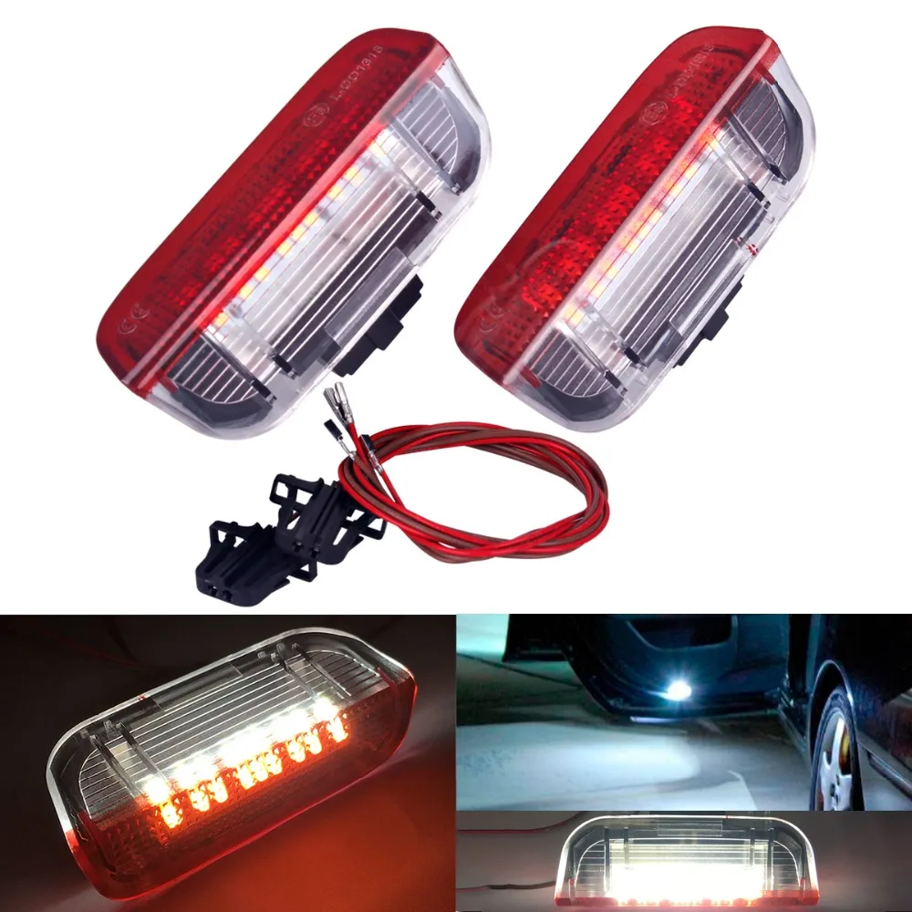 2PC Car LED Door Warning Light welcome Projector For VW Passat B6 B7 CC Golf 6 7 Jetta MK5 MK6 Tiguan Scirocco With Harness 2PC Car LED Door Warning Light welcome Projector For VW Passat B6 B7 CC Golf 6 7 Jetta MK5 MK6 Tiguan Scirocco With Harness