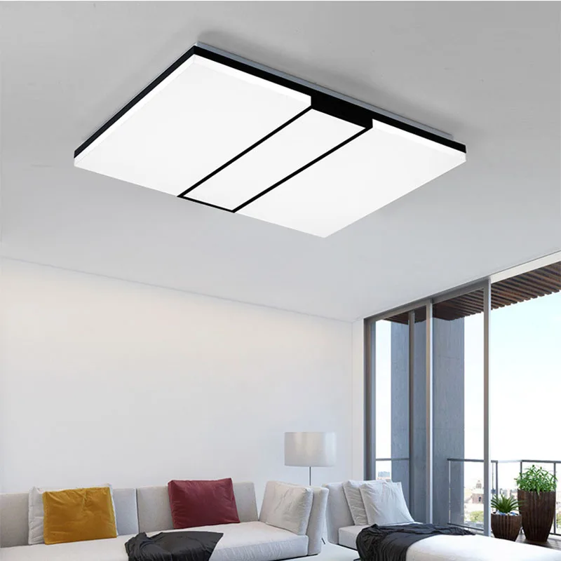 Us 114 75 15 Off Nordic Ultrathin Led Ceiling Lights Living Room Modern Square Ceiling Lamp Acrylic Lampshade Plafonnier Sitting Room Decoration In