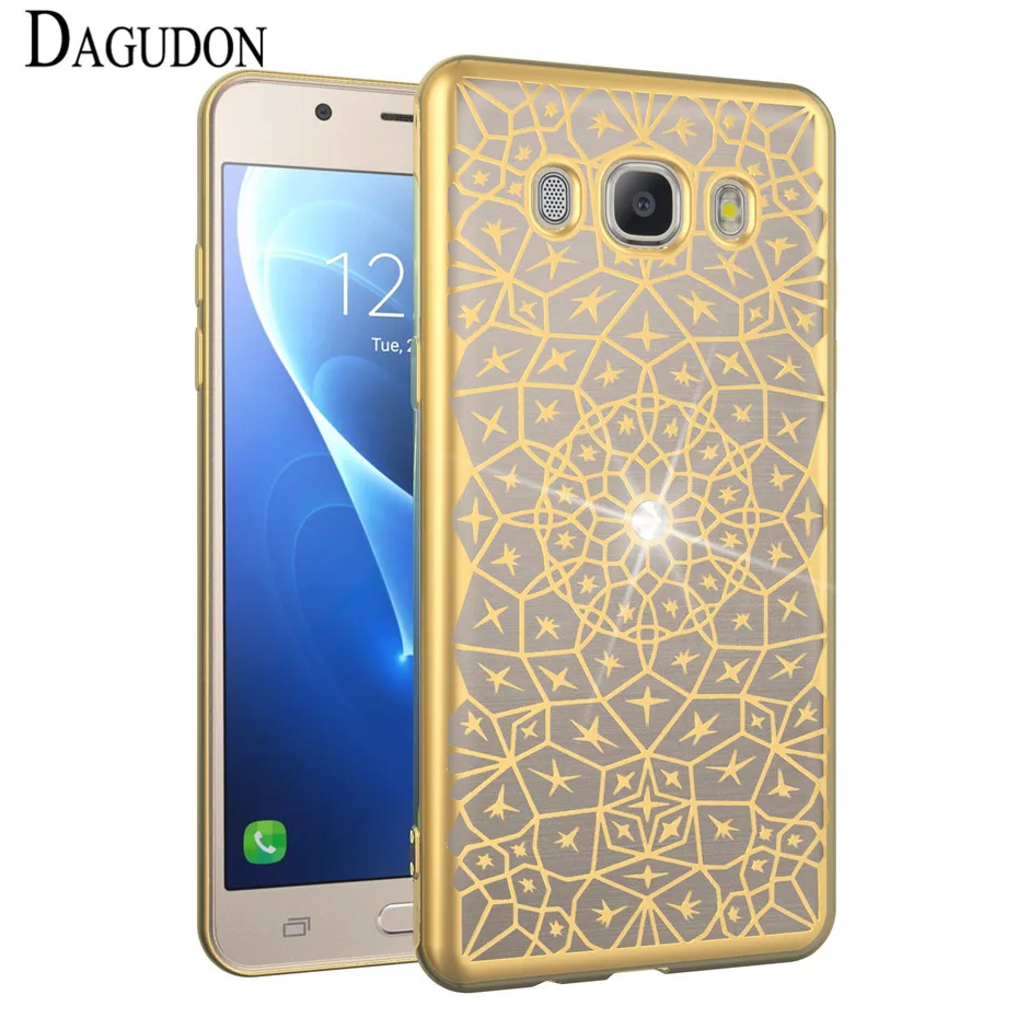 DAGUDON роскошный золотой блестящий чехол для samsung Galaxy J7 2016 силиконовый мягкий