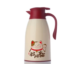Búho Gato de Dibujos Animados de moda 1.6L/1.9 LThermo Jarra Hervidor de Calor Con Aislamiento por Vacío Olla de Café Tazas de Té Termos