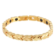 Granny Chic Gold Color Bracelet for Women Chain Energy Magnetic Bracelet Femme Stainless Steel Bracelets & Bangles Women Jewelry chic faux leather bracelet jewelry for women