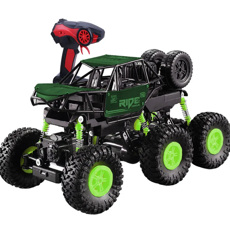 

1:16 remote control toy alloy climbing cars 2.4G six-wheel Electric RC Car Bigfoot Off-Road Double Motors Vehicle Toys for child