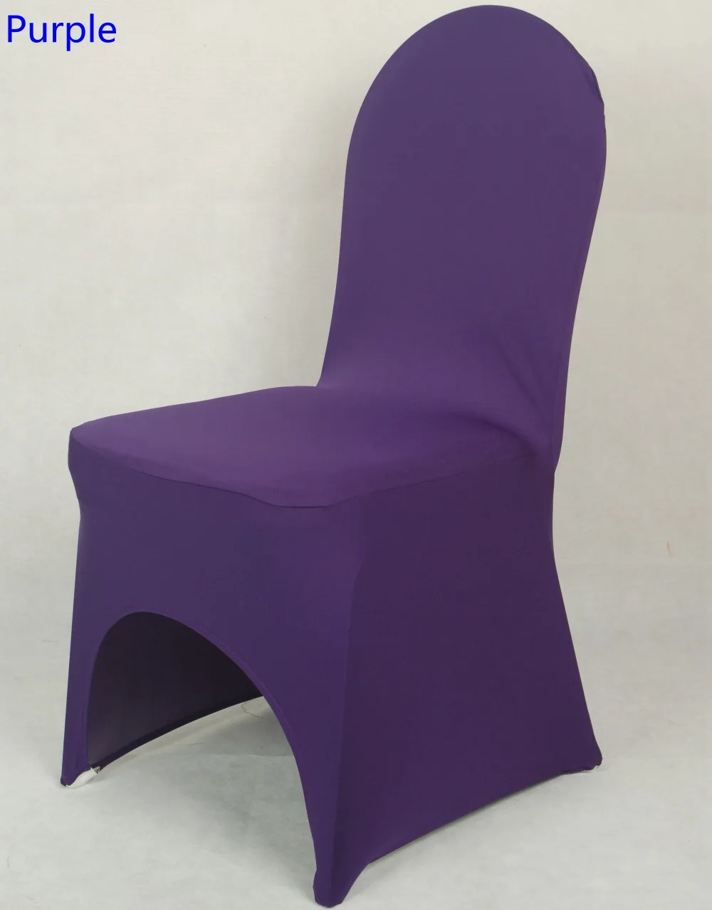 chair cover Purple colour lycra chair cover for all banquet chairs