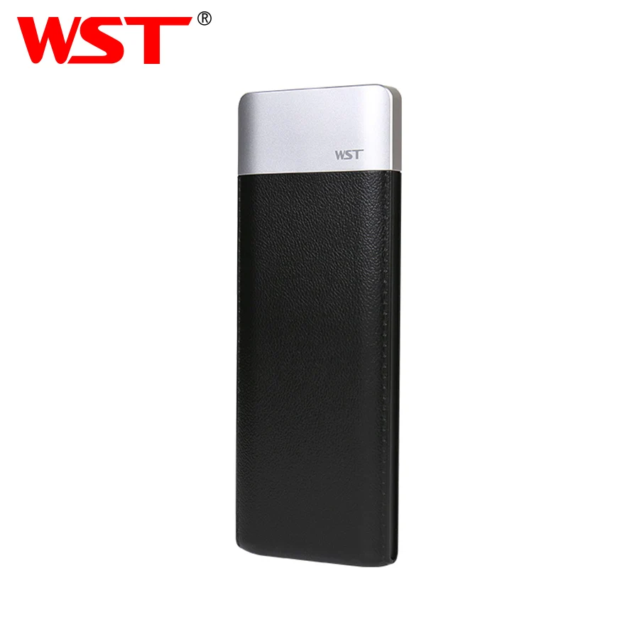 

WST Slim Real 6000mAh Power Bank PoverBank Battery Pack Mobile External Battery Powerbank For Xiaomi Samsung Phone Powerbank