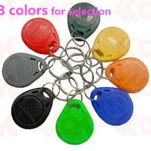 100 шт. RFID keyfobs125khz черные, красные, зеленые серый цвет желтый, синий; размеры 34–43 оранжевый черно-зеленый