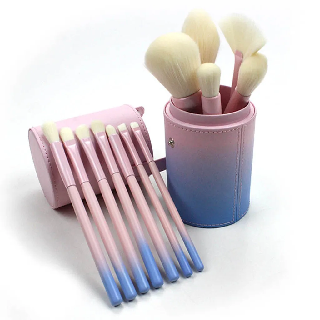

Soft Fiber Blue Powder Gradual Change 12Cosmetic Brushes Set Cosmetic Pen Cyli maquiagem profissional completa kit organizer 04*