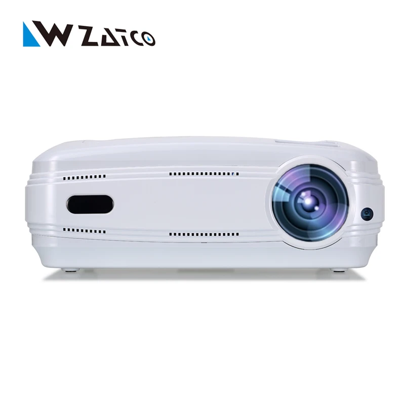WZATCO New Android 6.0 Smart WiFi 5500Lumens Full HD 1080P multimedia LED 3D TV Projector proyector beamer for home theater