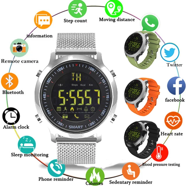 TOP Newest EX18 Sport Smart Watch IP68 Waterproof 5ATM Passometer Xwatch Swimming Smartwatch Bluetooth Watch for Smartphone 2019 TOP Newest EX18 Sport Smart Watch IP68 Waterproof 5ATM Passometer Xwatch Swimming Smartwatch Bluetooth Watch for Smartphone 2019