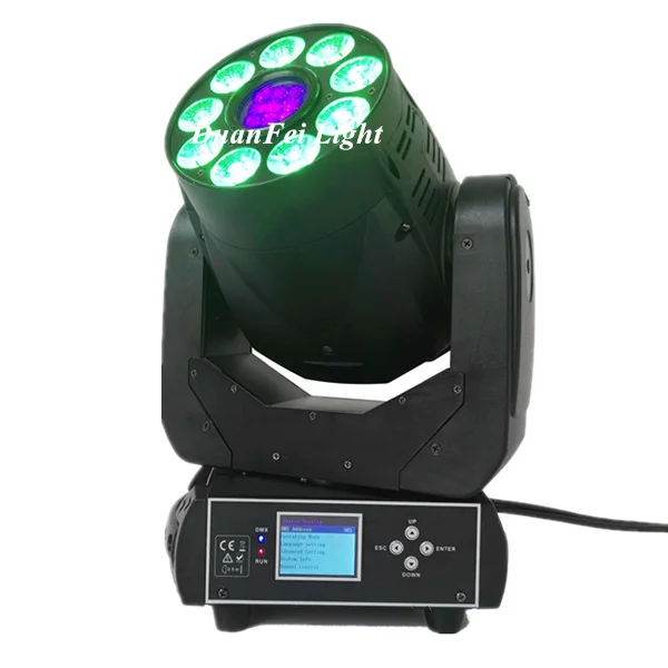 2 шт. 9x18 Вт Wash LED Moving Head Spot Gobo с вращающейся подвижной головкой 90 Light RGBWAUV LED|Эффект