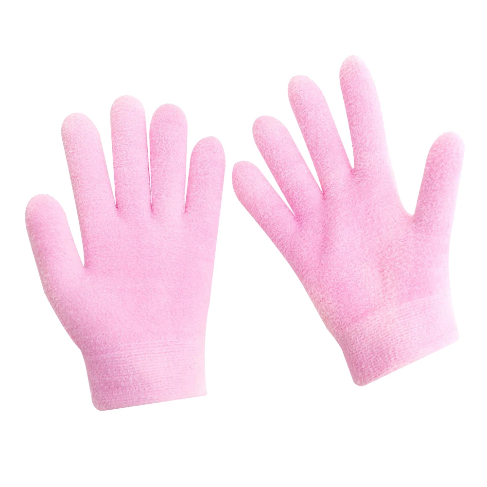 Увлажняющие перчатки с гелем руки отбеливание кожи уход красота спа Лечение Увлажняющие перчатки (розовый)