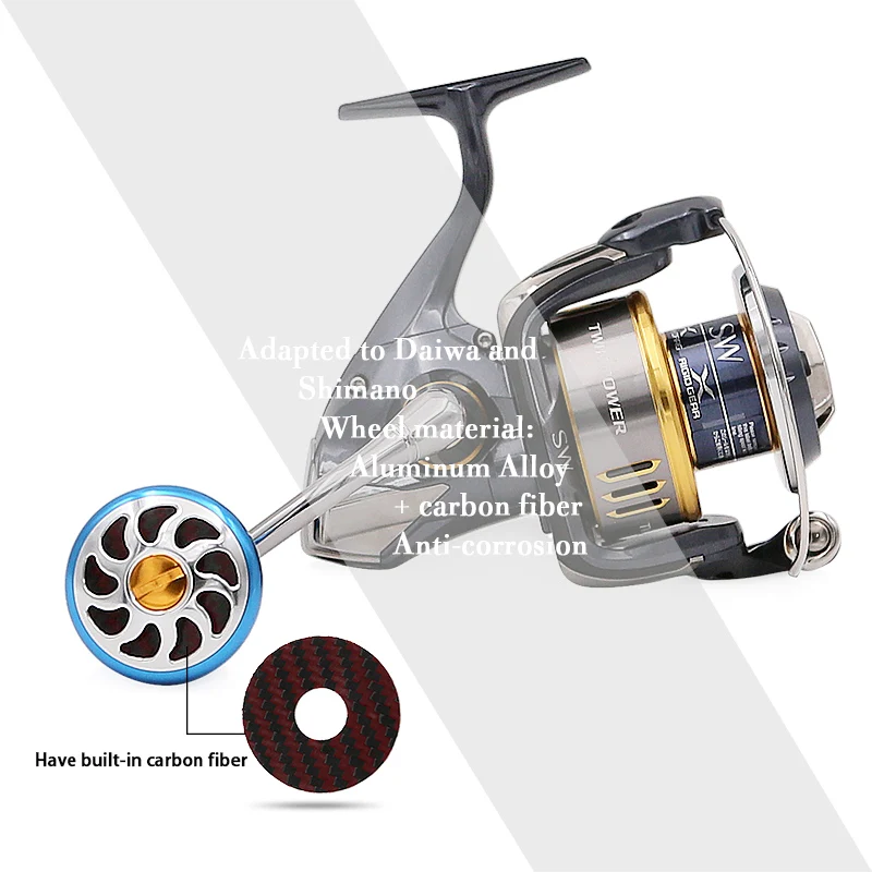 SANLIKE катушка ручка для Shimano A ручка Daiwa S ручка вращающаяся катушка приманка катушка жесткий алюминиевый рыболовные аксессуары