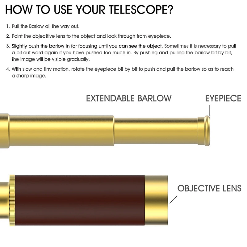 Royal Navy Monocular High quality Portable telescope Captain monocular Binoculars LLL night vision Collapsible Pirate Telescope