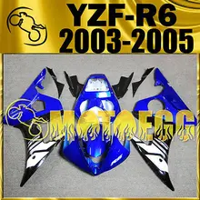 Motoegg Injection Fairings Fit FOR YAMAHA YZFR6 YZF R6 03-05 Plastic Blue Hot#Y64M28 Motorcycle plastic