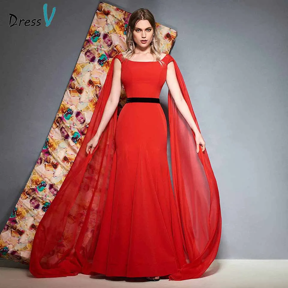 red trumpet evening gown