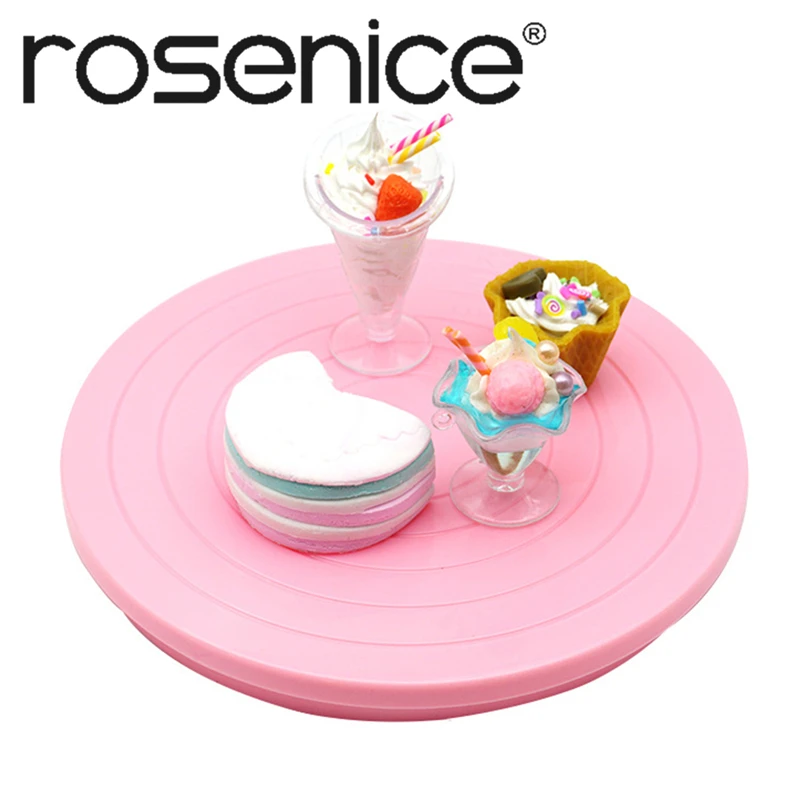 

ROSENICE 5.5 Inch Rotating Cake Turntable Revolving Cake Decorating Stand Platform Cake Baking Tool