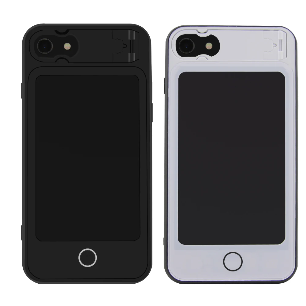 

For iPhone 8 7 6 6S Mobile Shell White/Black 4.7 Inch Mini LCD Drawing Tablet Memo Writing Graphic Digital Board Displays Case