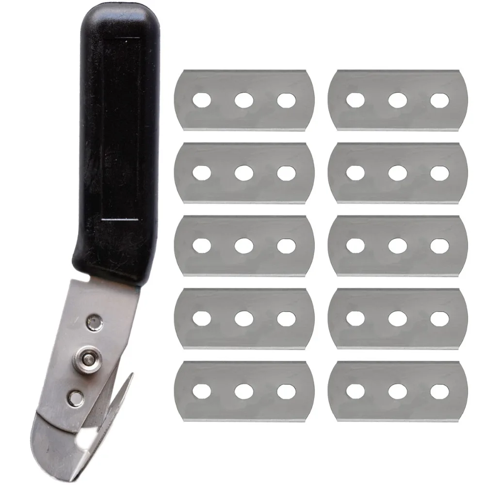 

EHDIS Scraper Knife with 10pcs Steel Blades Car Paper Cutter Tool Stickers Cover Tool Vinyl Film Scraper Squeegee Tinting Tools