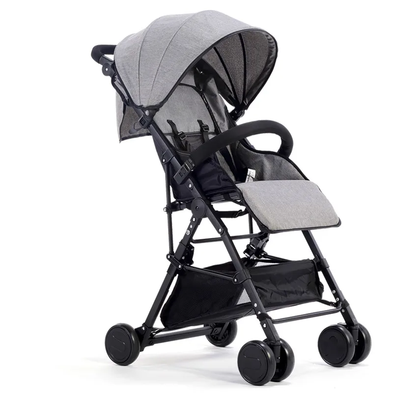 

Baby stroller ultra light folding can sit reclining child high landscape baby umbrella car bb children trolley