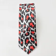Леопардовый обтягивающий галстук для мужчин и женщин, полиэстер, для взрослых, с принтом, Тонкий Галстук Свадебная вечеринка, банк, модные мужские Узкие галстуки 5,5 см, Gravata
