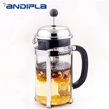 350ml | 800ml | 1200 мл термостойкие стеклянный цветочный чайник Френч-прессы Кофе горшок Нержавеющая сталь фильтр для кофеварки принадлежности для кофе
