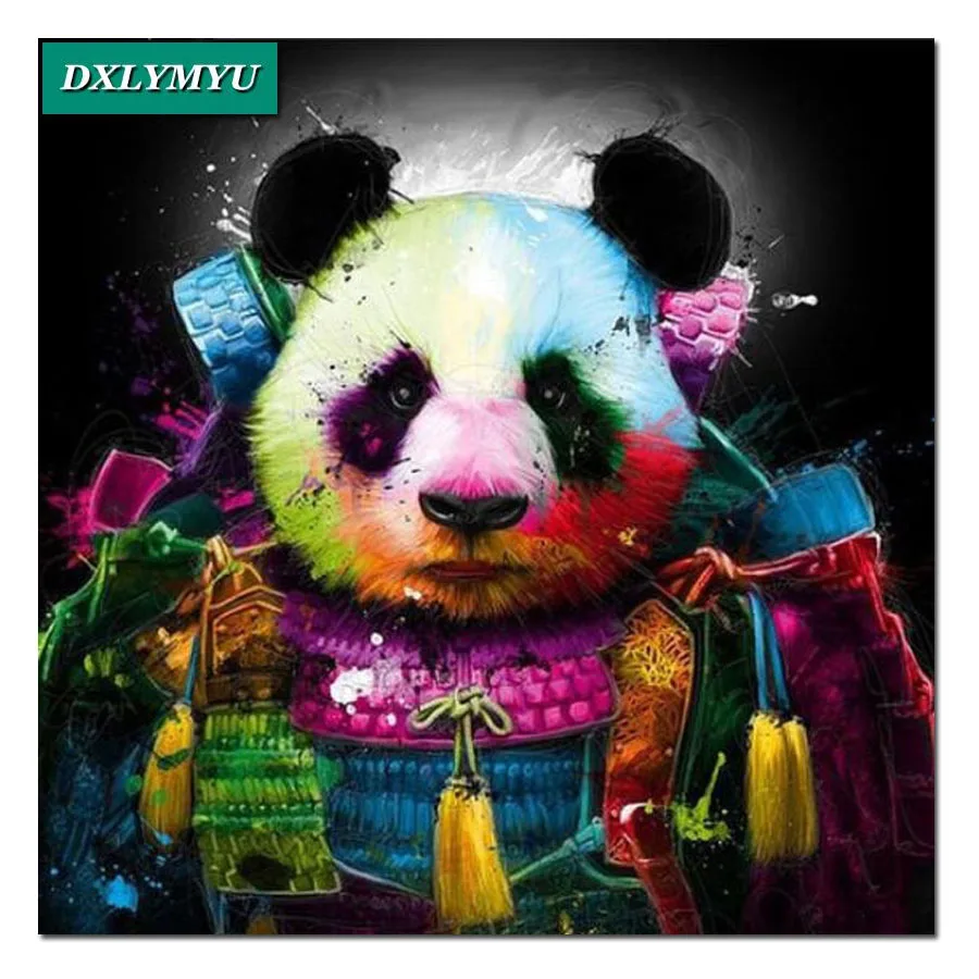 5D DIY Diamond Painting"colorful panda" Embroidery Full Square Diamond