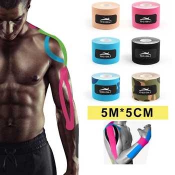 

NEW Sport Kinesiology Tape Kinesiotape Roll Cotton Elastic tmedical Adhesive Muscle Bandage Strain Injury basketball volleyball