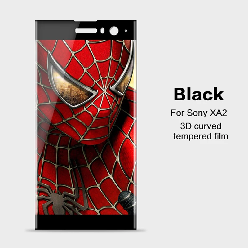 100 шт./лот изогнутое закаленное 3d стекло для Sony Xperia XA2 полноэкранная Защитная