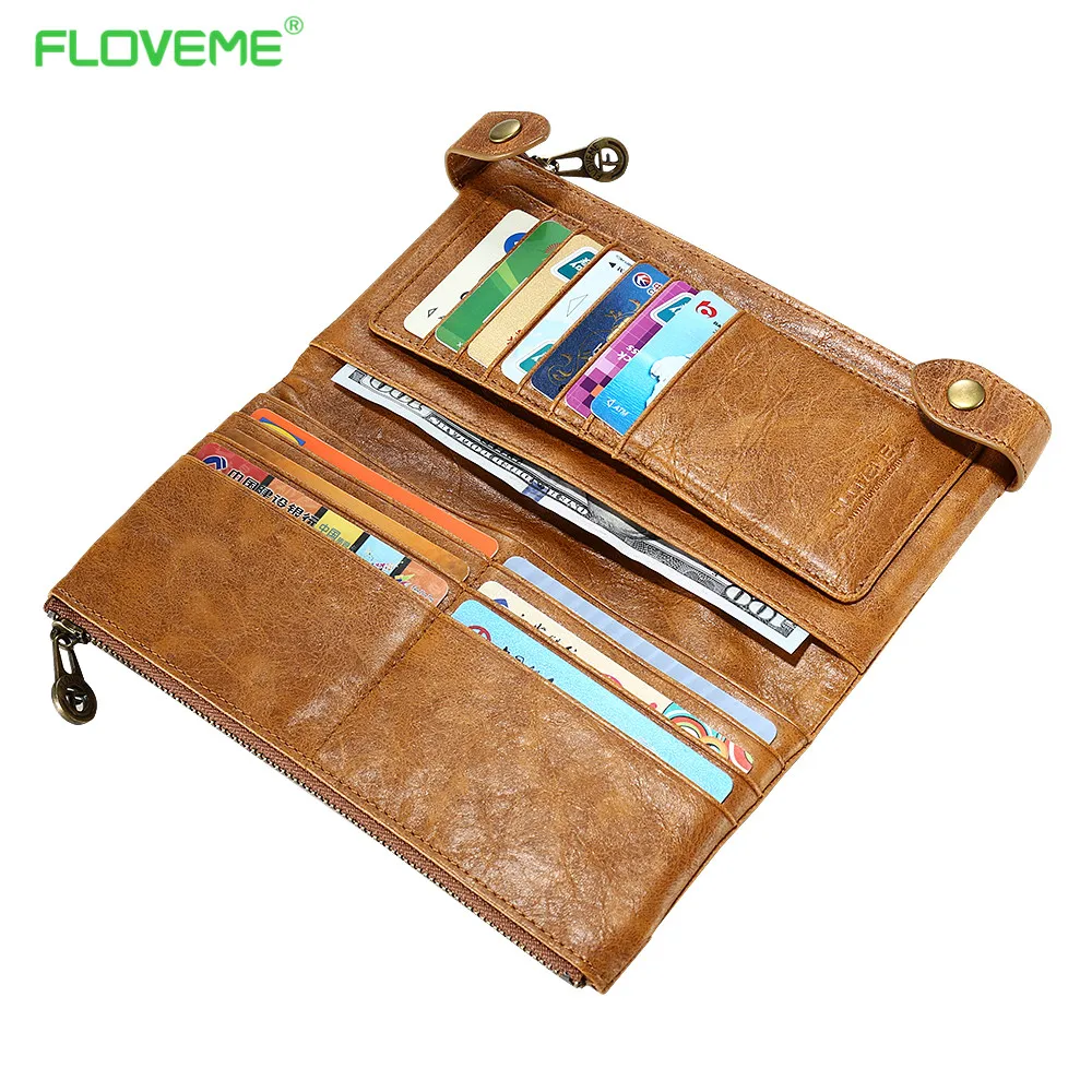 imágenes para FLOVEME 5.5 Ranuras de Tarjetas Universal Caja Del Cuero Genuino Para Samsung Galaxy Borde S5 S6 S7 J5 J7 Cubierta de Caja de la Carpeta Con La Correa bolso imágenes para FLOVEME 5.5 Ranuras de Tarjetas Universal Caja Del Cuero Genuino Para Samsung Galaxy Borde S5 S6 S7 J5 J7 Cubierta de Caja de la Carpeta Con La Correa bolso