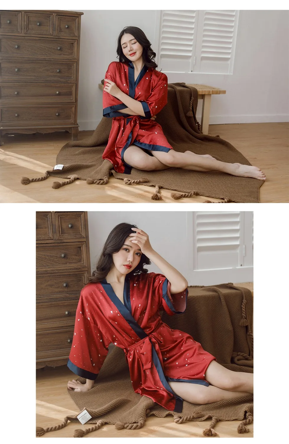 1 шт., женские халаты, кимоно, сексуальная шелковая шифоновая одежда для сна, домашний костюм, новое летнее женское белье, банные халаты для женщин