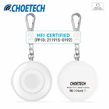 900mAh MFi Certified Wireless Power Bank Magnetic Charging Dock Station External Battery Charger for Apple Watch with Keychain