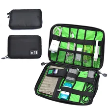 Multifunctional Portable Organizer Cosmetic Bag Digital Gadget Devices USB Cable Earphone Pen Travel Insert Bags O25