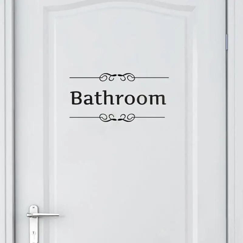 Bathroom shower room toilet door Entrance Sign stickers decoration wall decals For Shop Office Home Cafe Hotel Bathroom shower room toilet door Entrance Sign stickers decoration wall decals For Shop Office Home Cafe Hotel