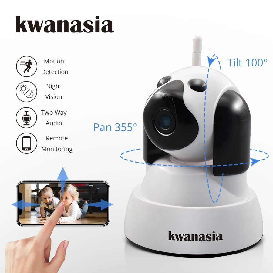 

Home Security IP Camera Wi-Fi Wireless Network Camera Surveillance Wifi Night Vision CCTV Camera Indoor PTZ Camara Baby Monitor