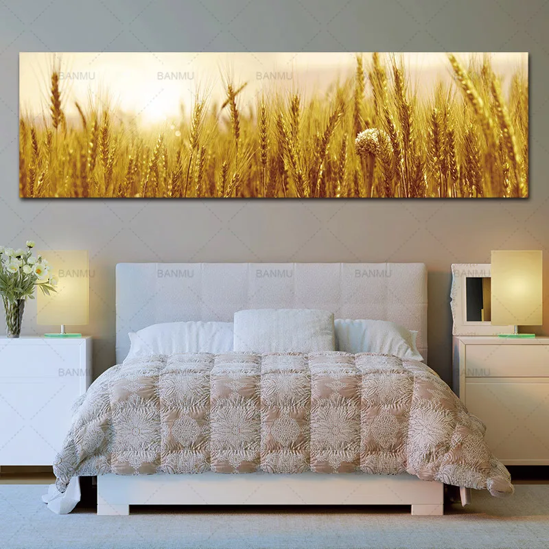 

canvas painting art print Wheat on canvas wall picture and poster picture wall art Painting decoration for living room no frame