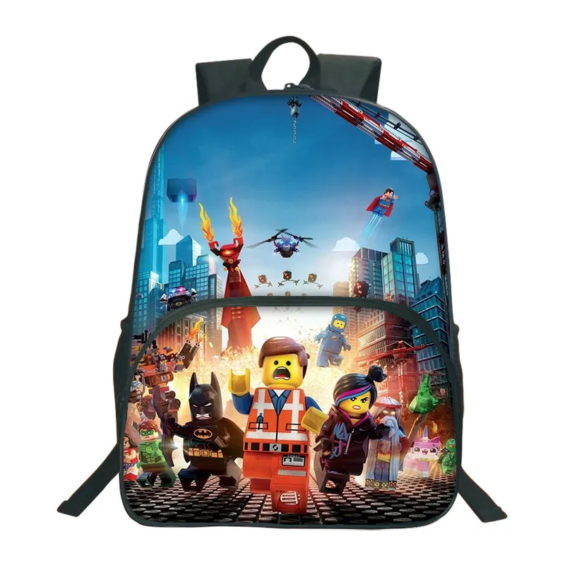 

Lego Backpacks For Boys Girls Gifts Kids Cartoon Movie Lego Ninjago Pattern School Bag Mochila Star War Batman Travel Backpacks