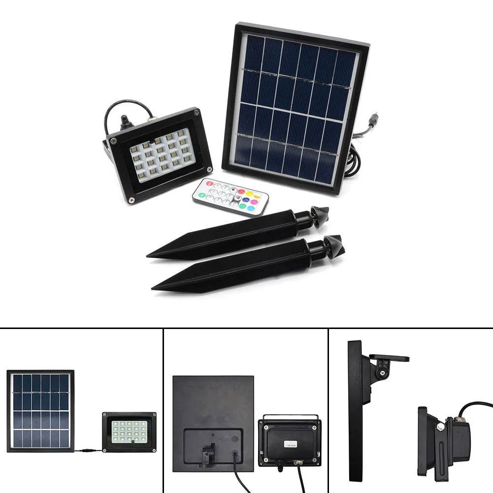 

Remote Control 20*RGB 5050LED Solar Lamp Waterproof IP65 Outdoor Solar Panel Landscape Garden Light Yard Path Lawn Solar Light